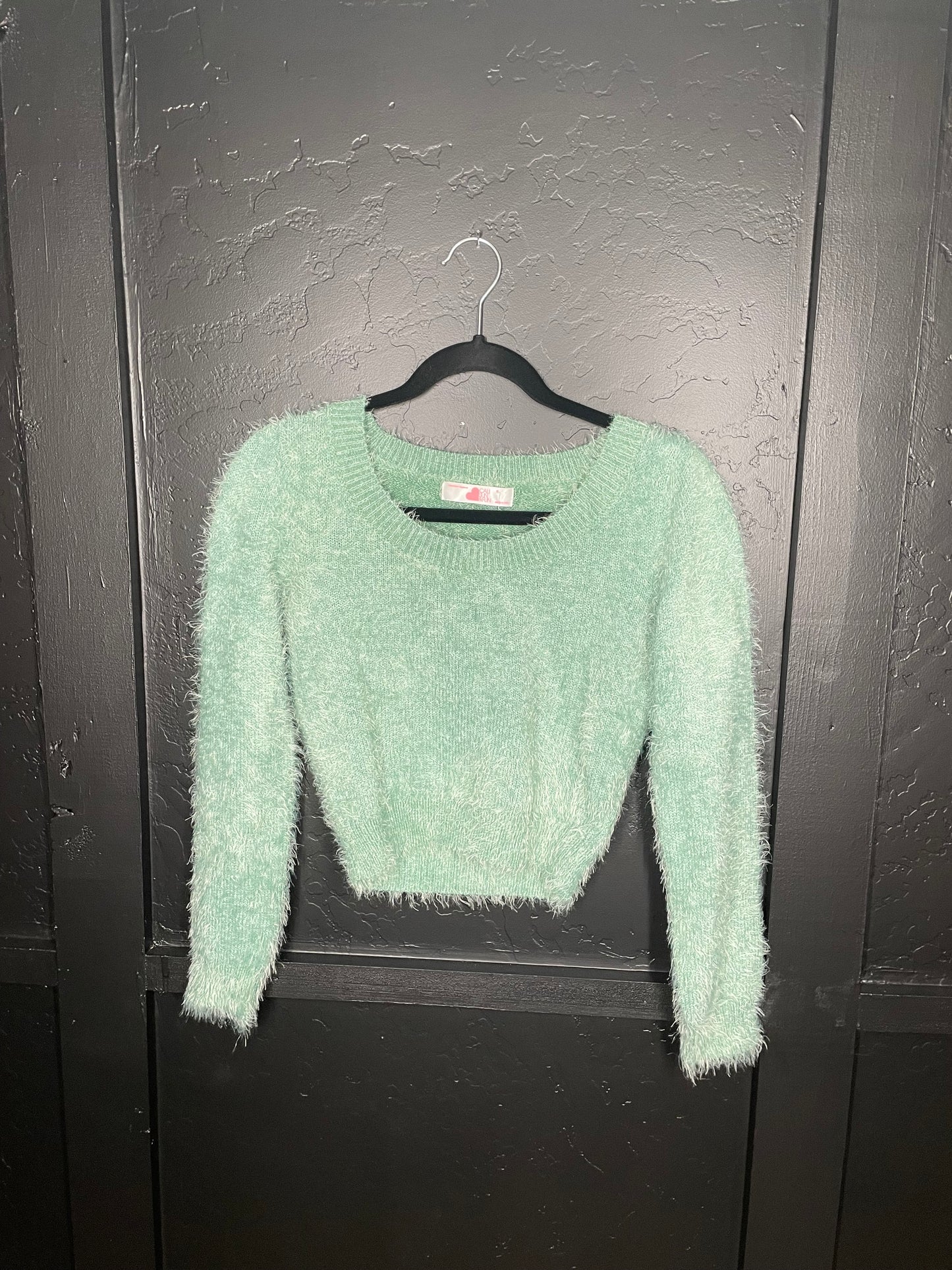 Green Fuzzy Sweater