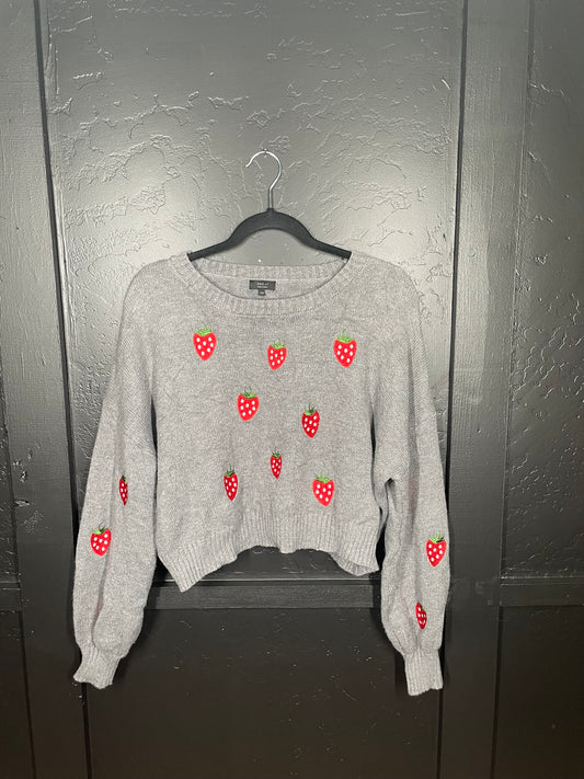 Strawberry Knit Sweater