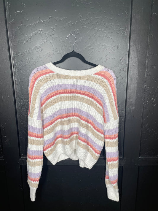 Striped Knit Sweater