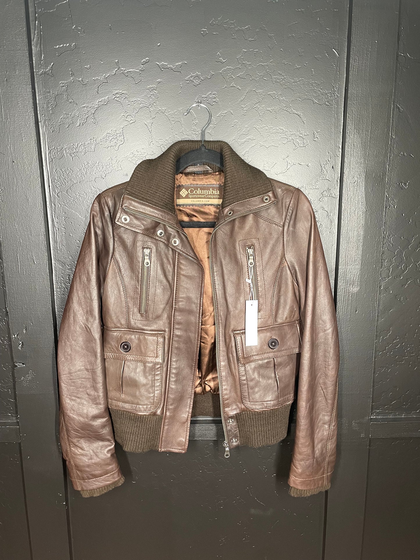 Colombia Brown Leather Jacket