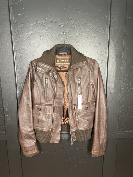 Colombia Brown Leather Jacket