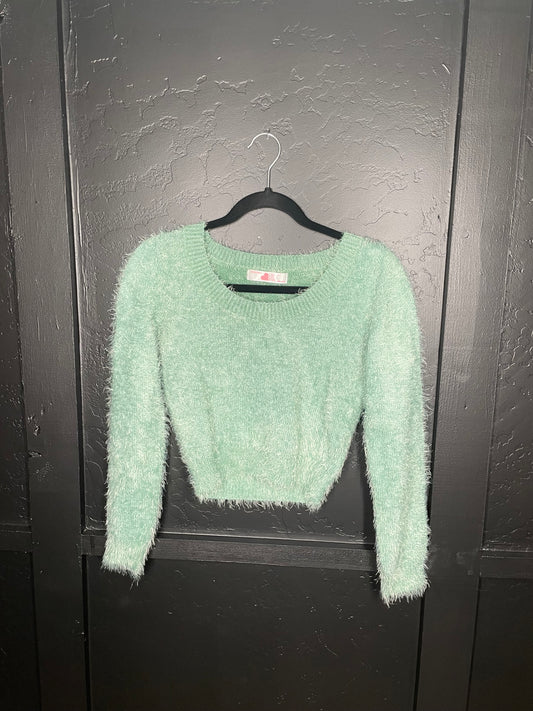 Green Fuzzy Sweater