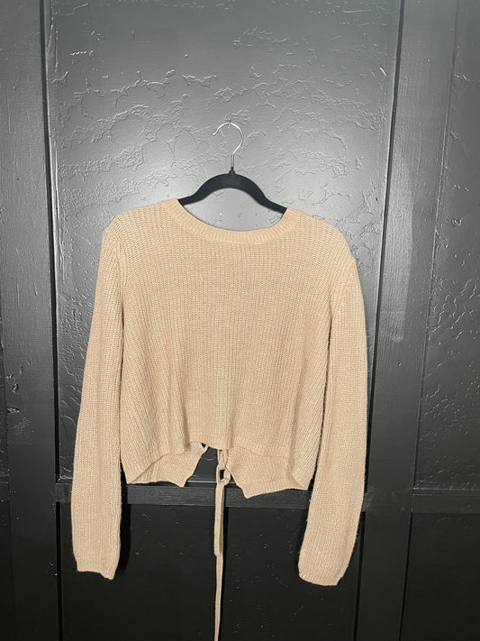 Tan Tie Sweater