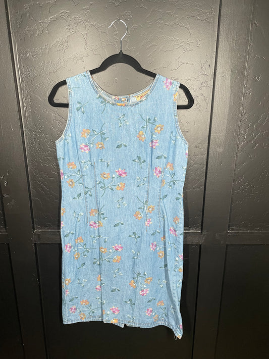Flower Denim Dress