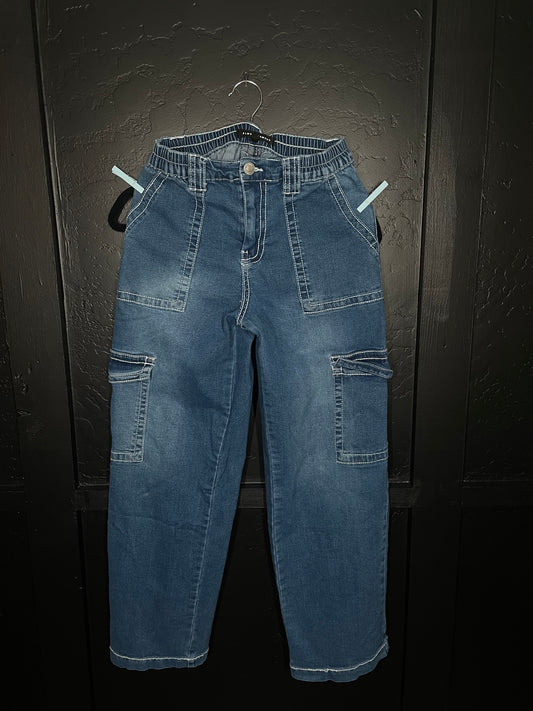 Denim Cargo Jeans