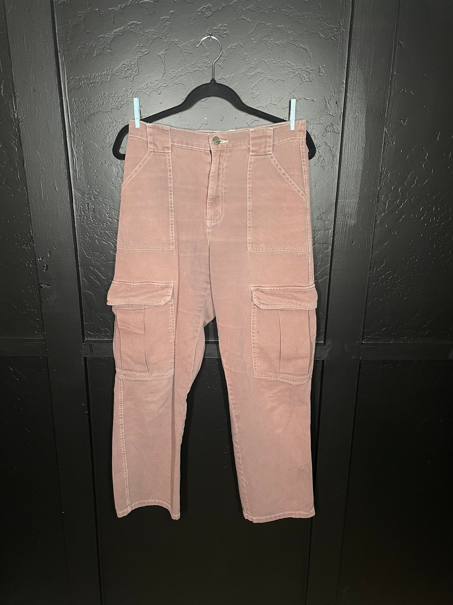Peach Cargo Jeans