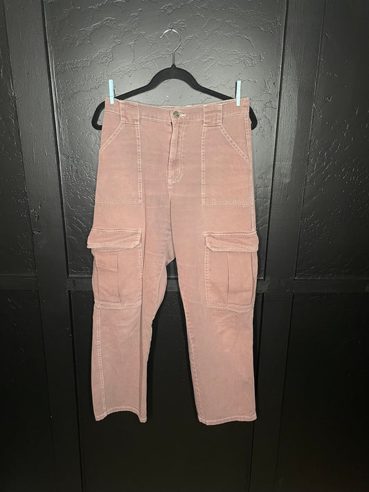 Peach Cargo Jeans
