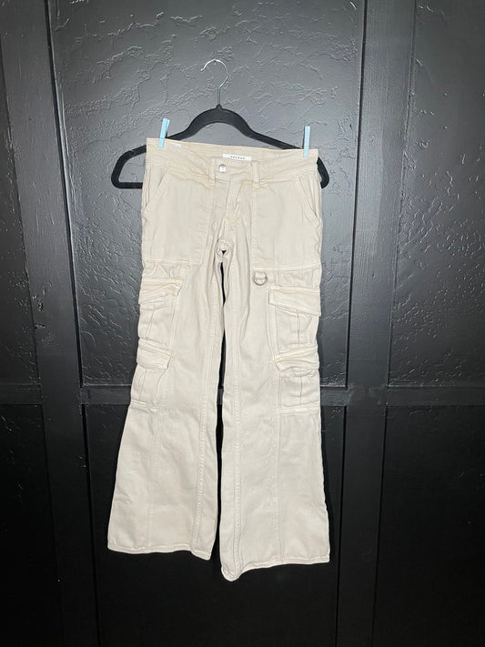 Girls Tan Cargo Pants