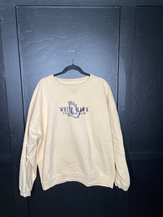 White hawk Pullover